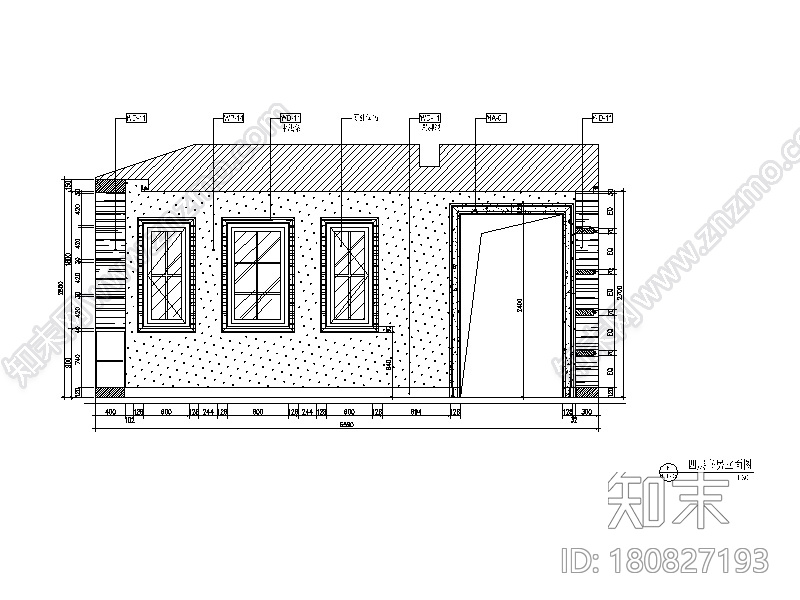 [浙江]550方大都会风格样板房CAD施工图（含实景图）cad施工图下载【ID:180827193】