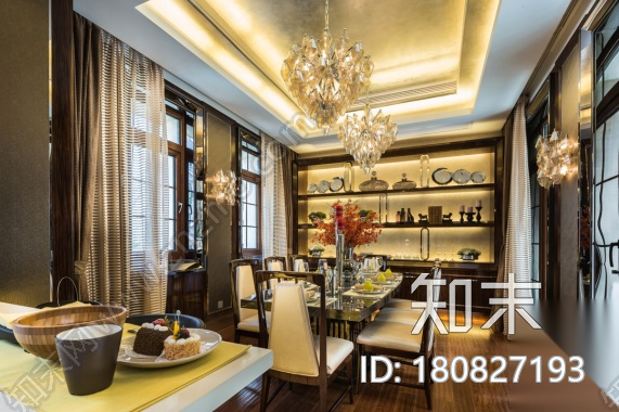 [浙江]550方大都会风格样板房CAD施工图（含实景图）cad施工图下载【ID:180827193】