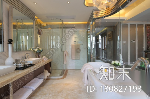 [浙江]550方大都会风格样板房CAD施工图（含实景图）cad施工图下载【ID:180827193】
