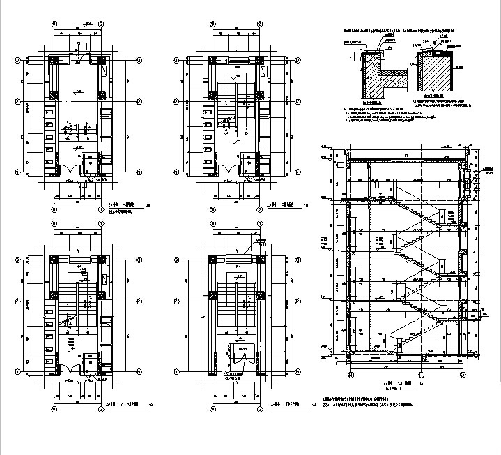 [安徽]16年最新宿舍、行政楼、教室等建筑施工图（含结...cad施工图下载【ID:151562197】