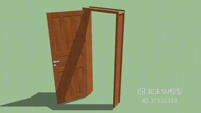 单开门SU模型下载【ID:219219311】