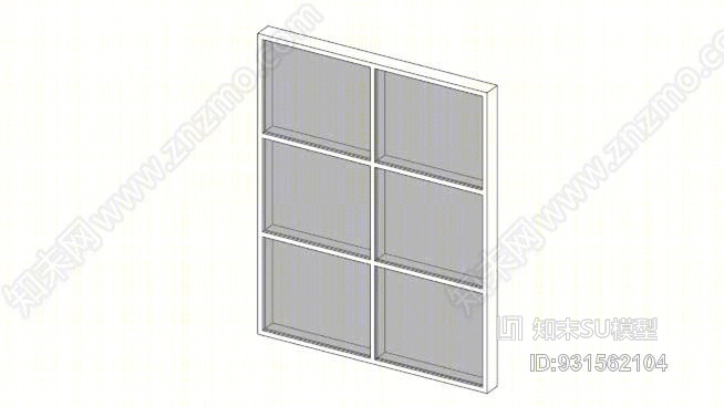 动态网格窗口SU模型下载【ID:931562104】