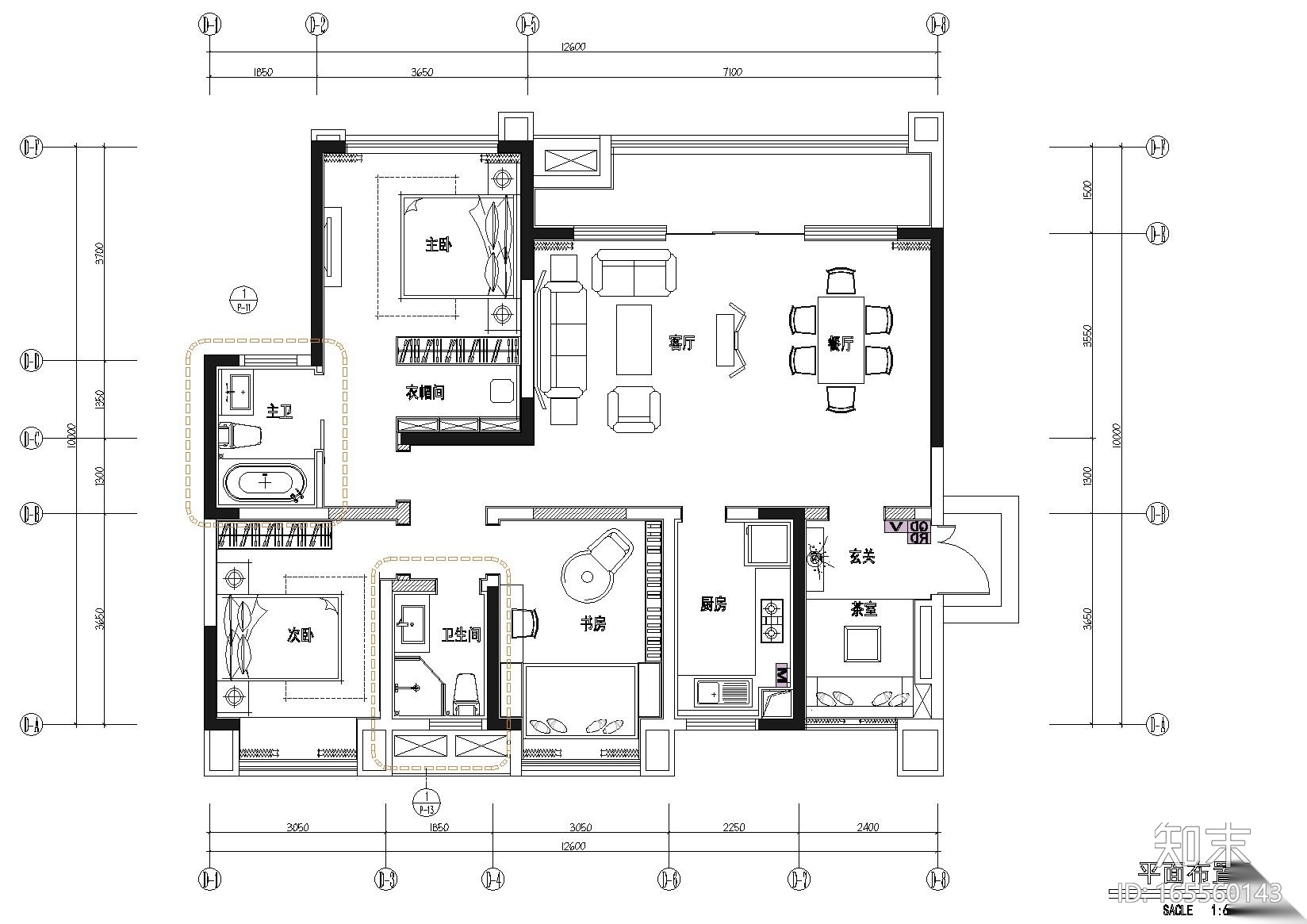 [四川]成都中洲白鹭郡样板间施工图+实景图cad施工图下载【ID:165560143】