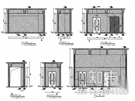 [珠海]经济特区现代风格国际会议展览中心室内装修施工图...cad施工图下载【ID:161694100】