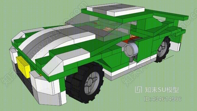 乐高轿车SU模型下载【ID:434614906】