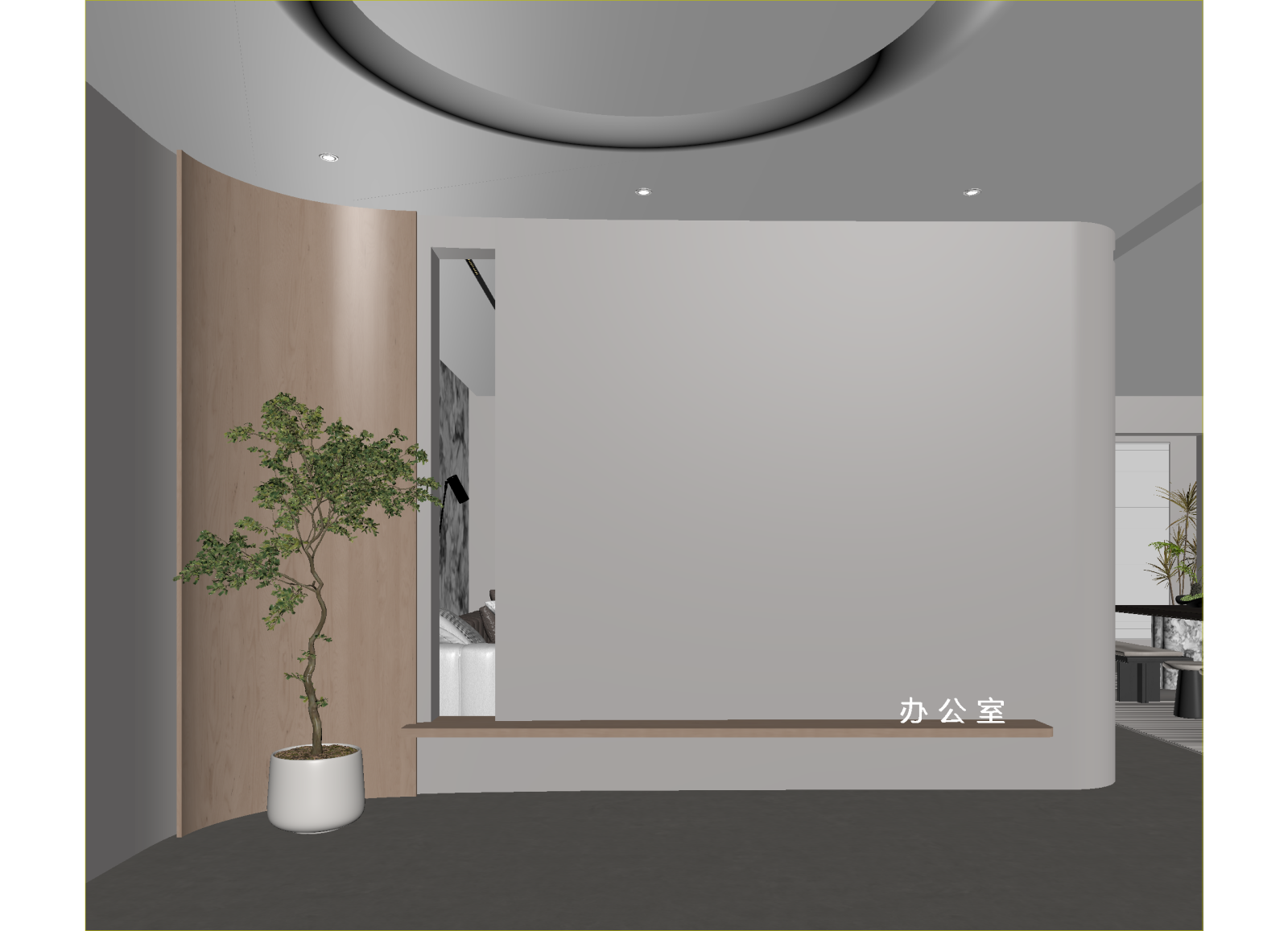 现代办公大厅3D模型下载【ID:1214823333】