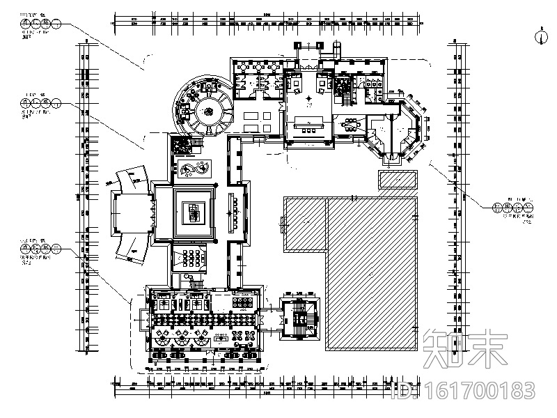 [广州]某售楼处设计全套CAD施工图cad施工图下载【ID:161700183】