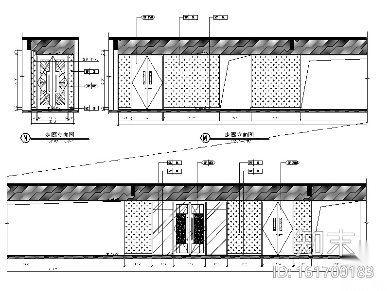 [广州]某售楼处设计全套CAD施工图cad施工图下载【ID:161700183】