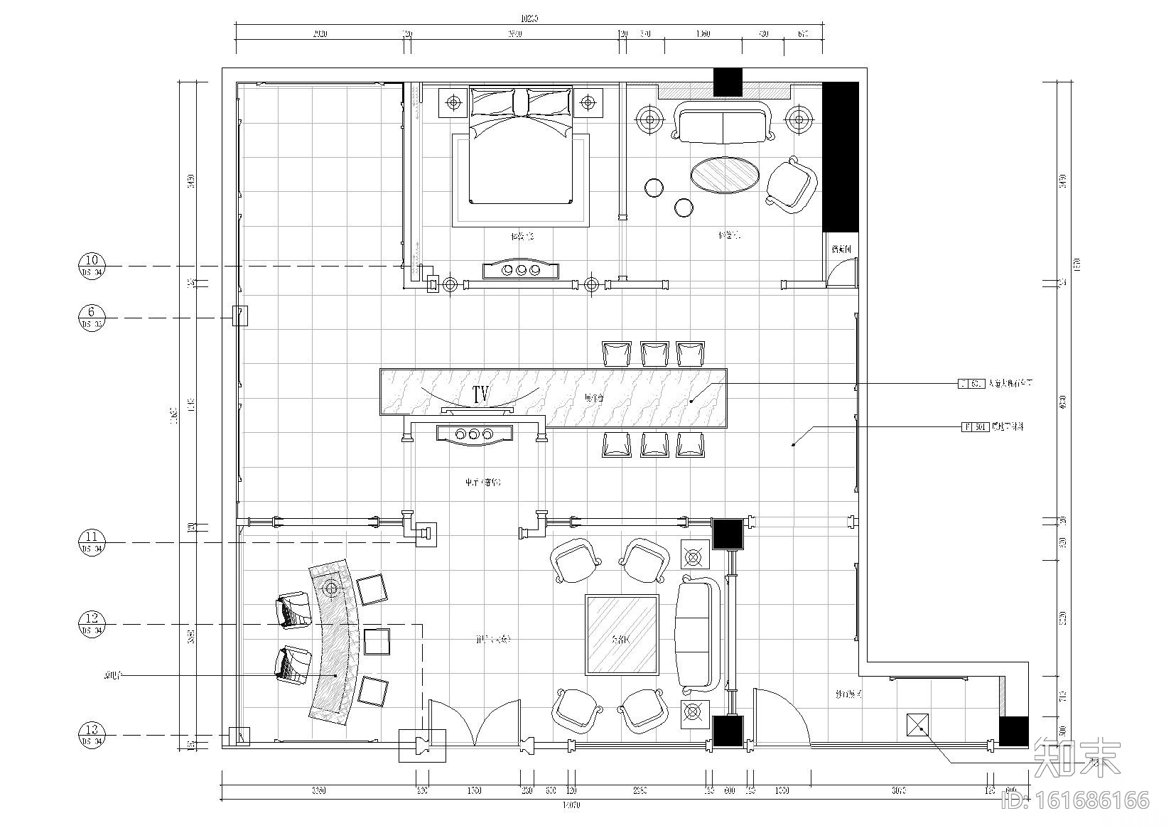 [福建]凯乐福皮居展厅上渡店施工图+实景图cad施工图下载【ID:161686166】