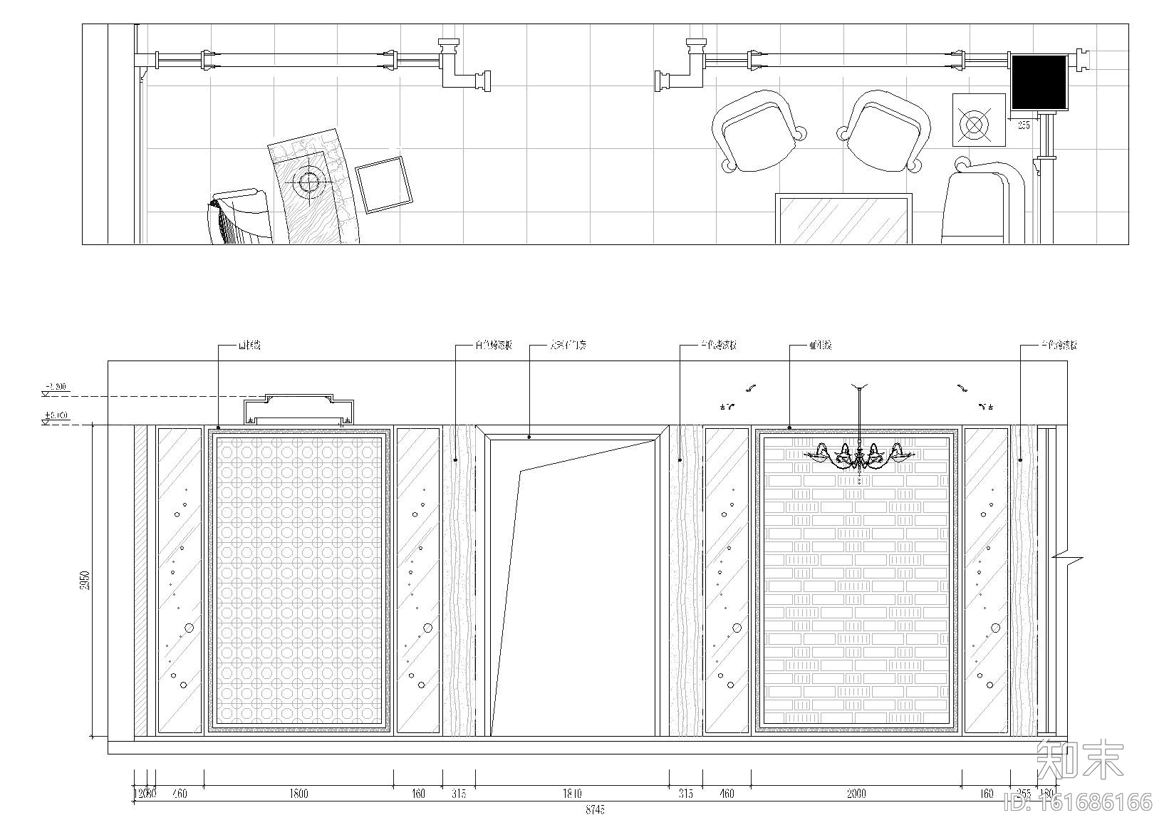 [福建]凯乐福皮居展厅上渡店施工图+实景图cad施工图下载【ID:161686166】