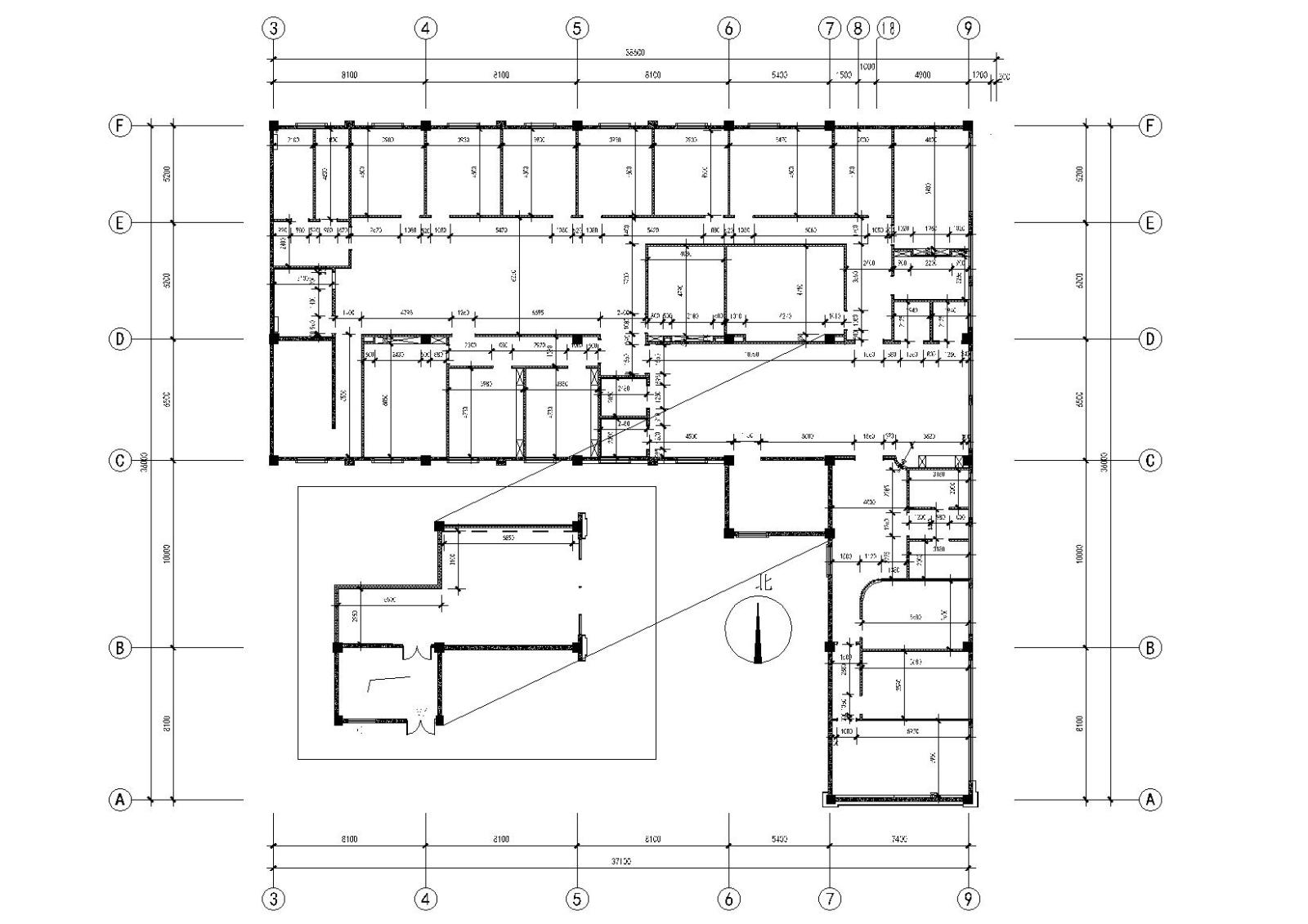 江苏昆山英语培训中心全套施工图_效果图cad施工图下载【ID:1131206803】