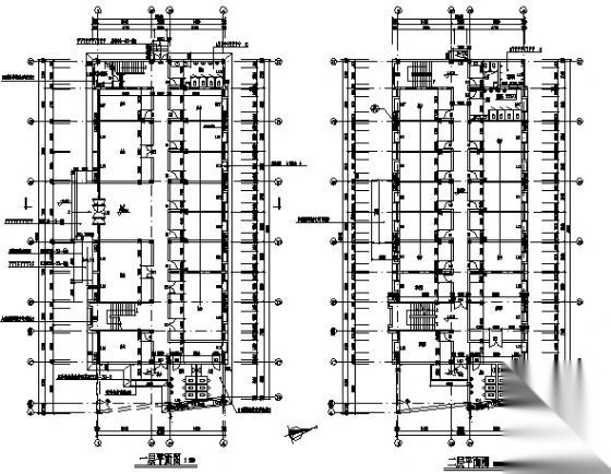 某厂区二层办公楼建筑施工图cad施工图下载【ID:151396131】