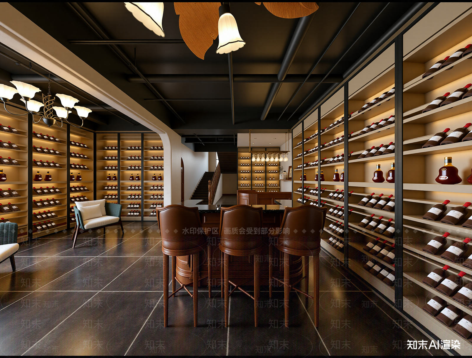 现代酒馆3D模型下载【ID:1213998885】