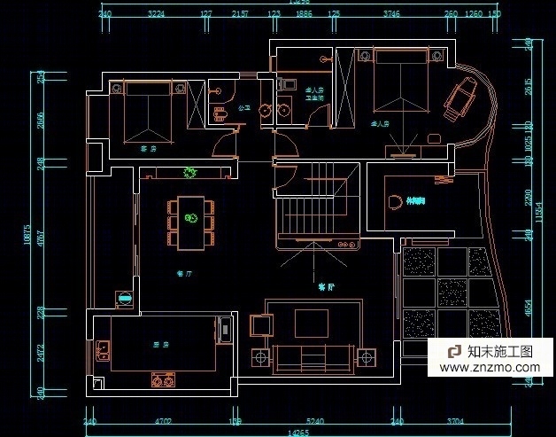 现代中式施工图施工图下载【ID:36938964】