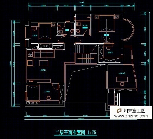 现代中式施工图施工图下载【ID:36938964】