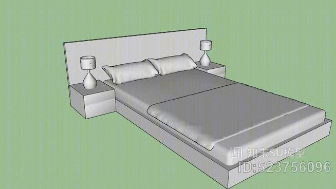 卧房SU模型下载【ID:523756096】