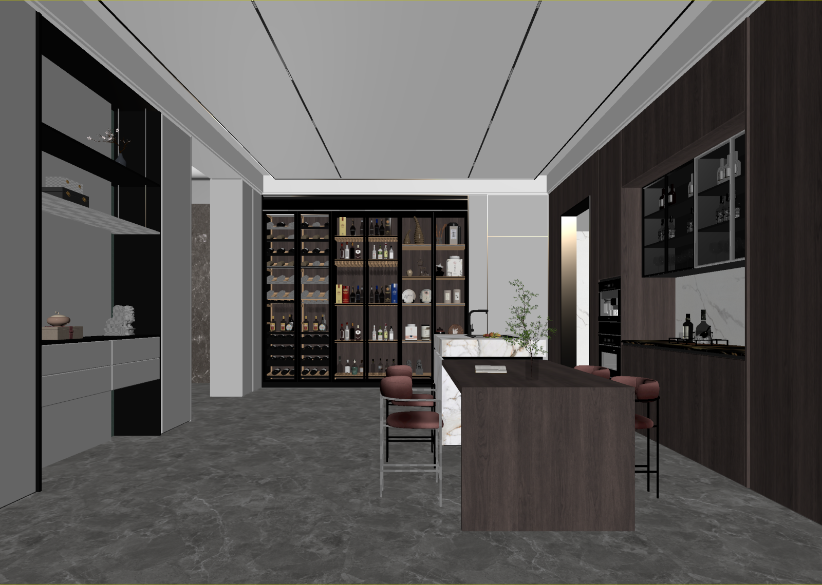 现代酒馆3D模型下载【ID:1214129253】