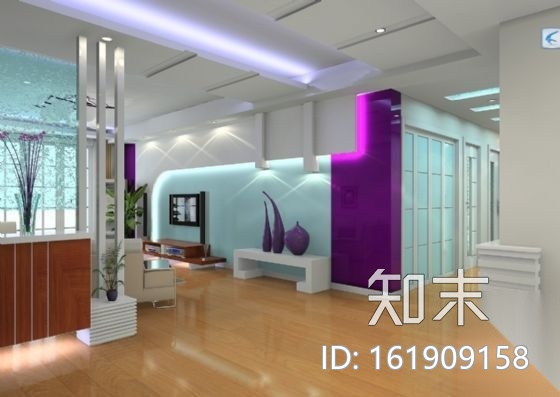 现代三居室内装修图（含效果图）cad施工图下载【ID:161909158】