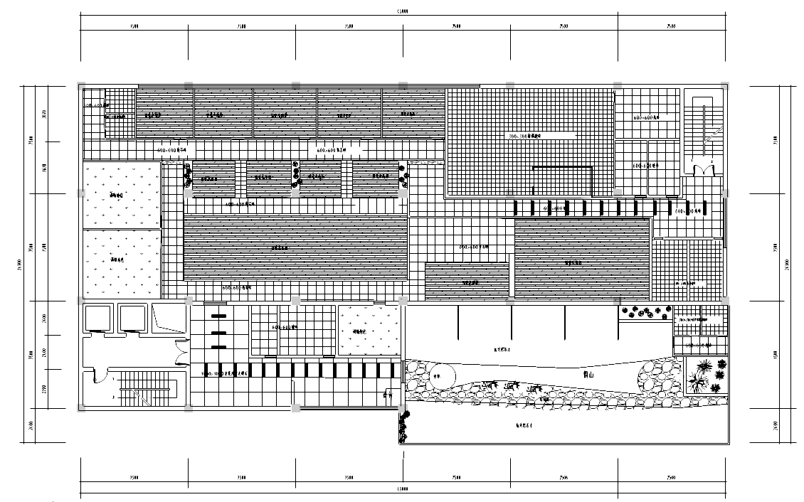 [湖南]古典风格中餐厅装修施工图cad施工图下载【ID:161760152】