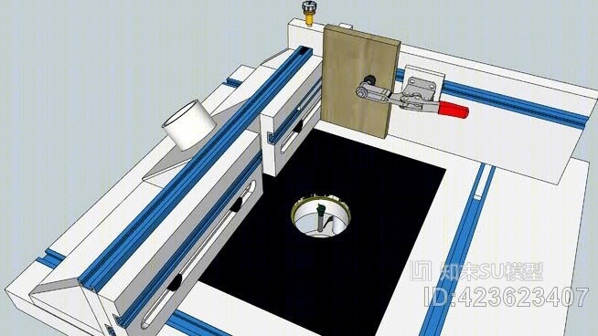 路由器表栏SU模型下载【ID:423623407】