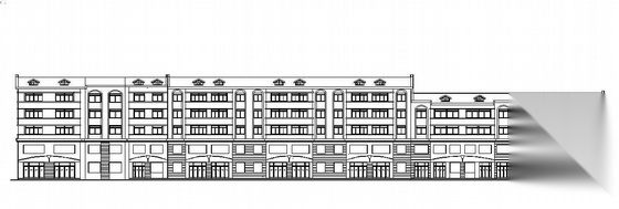 某五层(带阁楼)底商住宅楼建筑施工图施工图下载【ID:167911162】