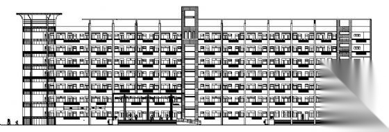 某七层教学楼建筑结构施工图cad施工图下载【ID:151575131】