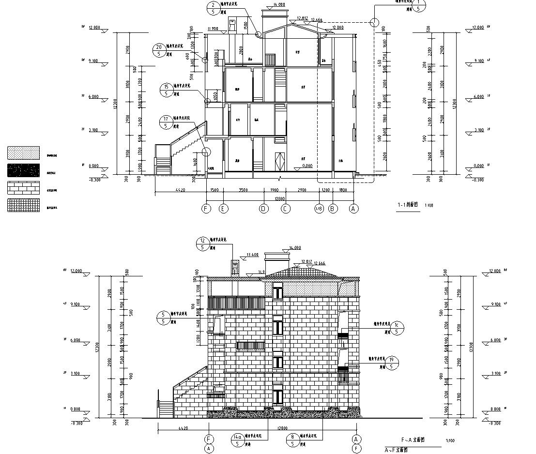 [上海]华夏幸福基业孔雀城居住区建筑施工图（CAD）cad施工图下载【ID:165621144】
