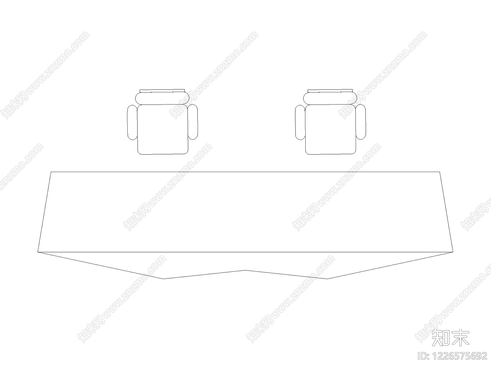 桌子cad施工图下载【ID:1226575692】