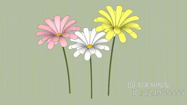 雏菊SU模型下载【ID:124985555】