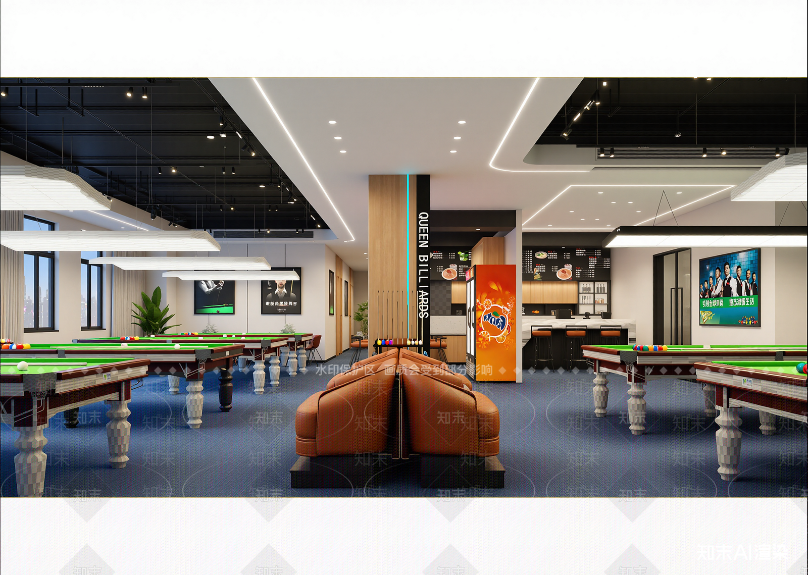 台球室3D模型下载【ID:1214587421】