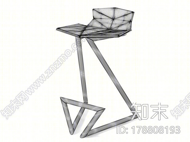 现代风格吧椅3D模型下载【ID:178808193】