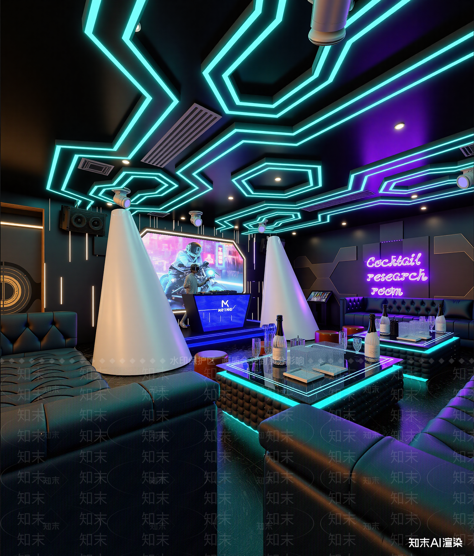 现代酒吧3D模型下载【ID:1214107864】