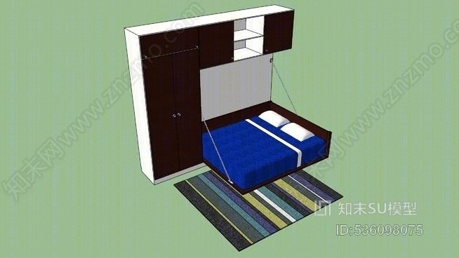 朱文尼宿舍SU模型下载【ID:536098075】