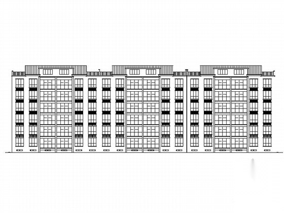 [济源]某小区六层单元式住宅楼建筑施工图施工图下载【ID:166543173】