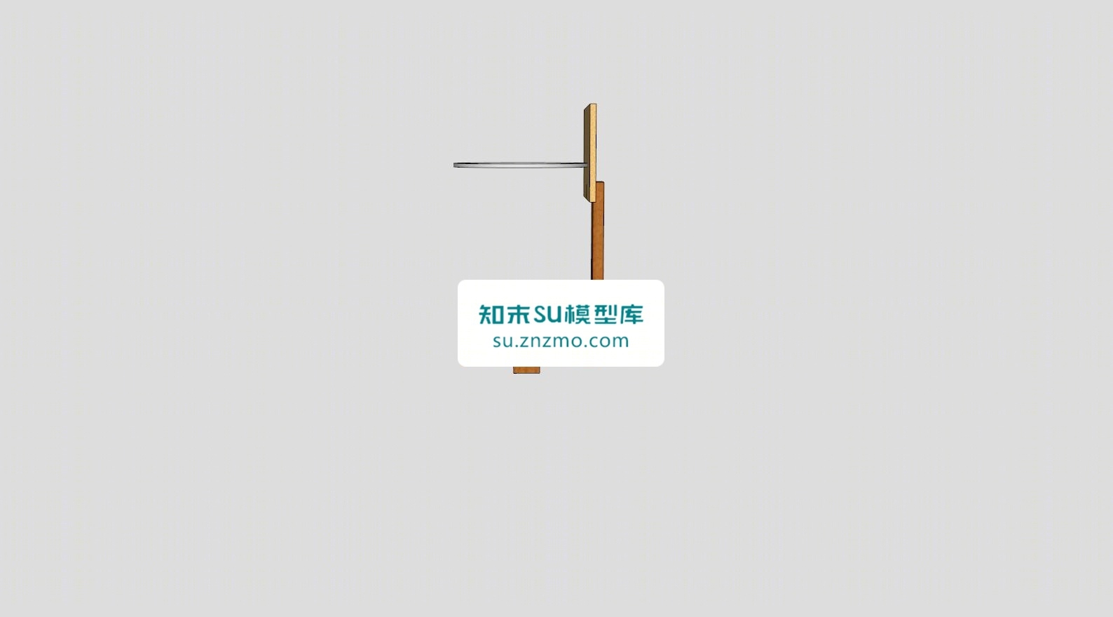 简易木制篮球架SU模型下载【ID:148512169】