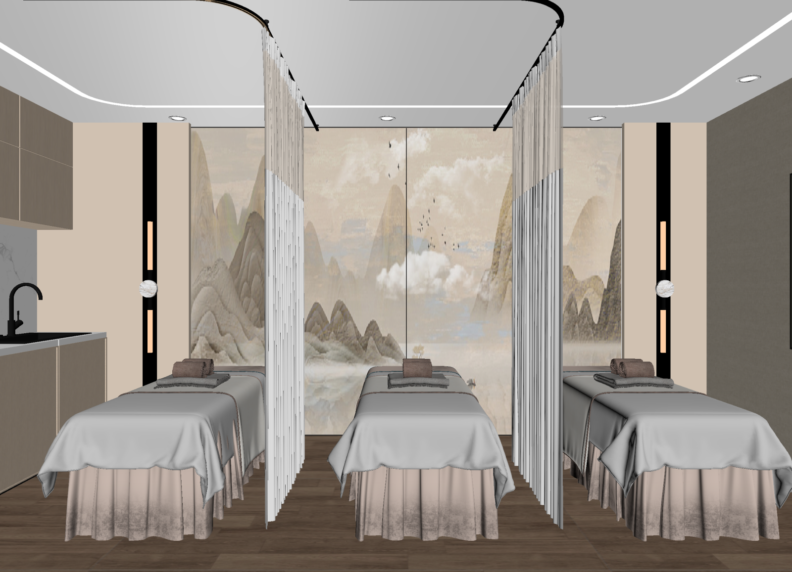 新中式美容院3D模型下载【ID:1214272400】