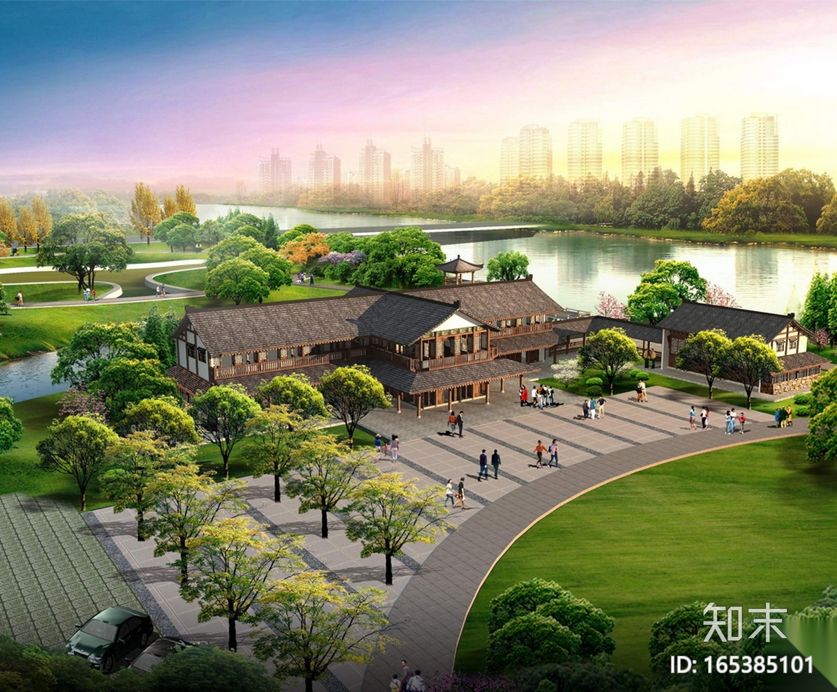 [北京]开敞式街旁绿地设计方案cad施工图下载【ID:165385101】