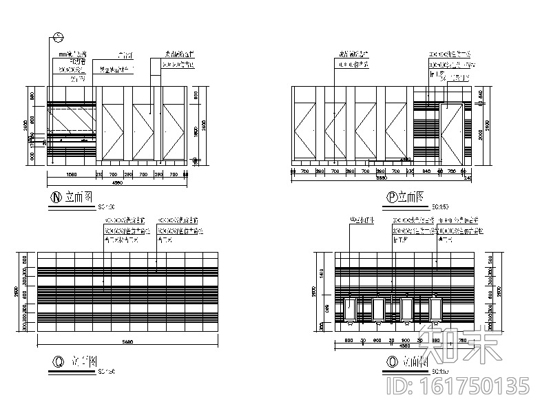 高档房产办公室设计全套CAD施工图cad施工图下载【ID:161750135】