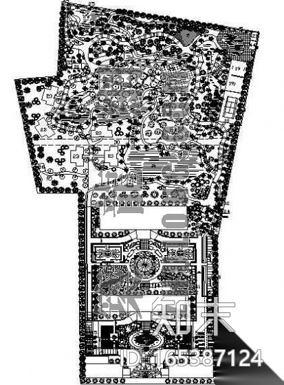 某医院园林规划图cad施工图下载【ID:165387124】