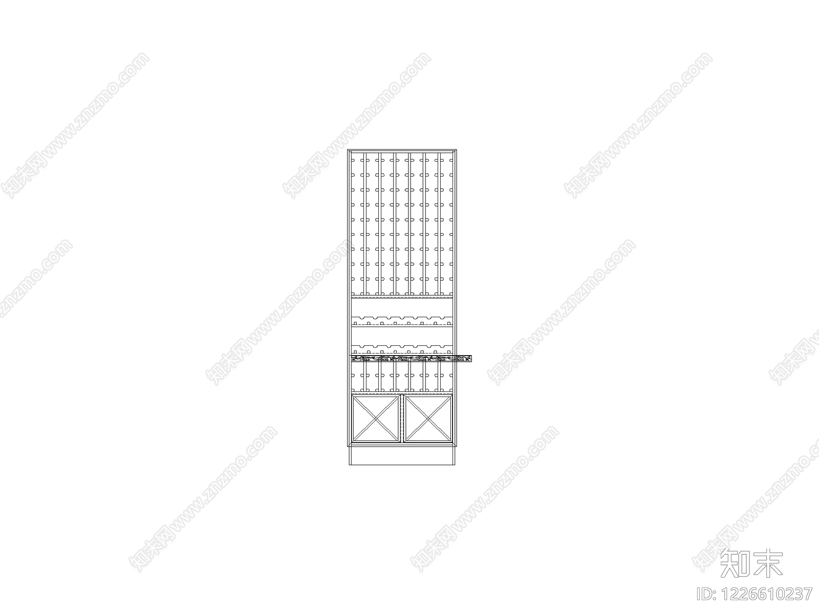 柜子cad施工图下载【ID:1226610237】