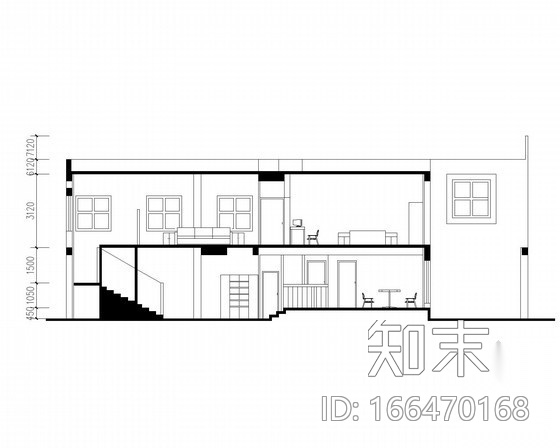 [课程设计]某二层独栋别墅建筑方案图cad施工图下载【ID:166470168】