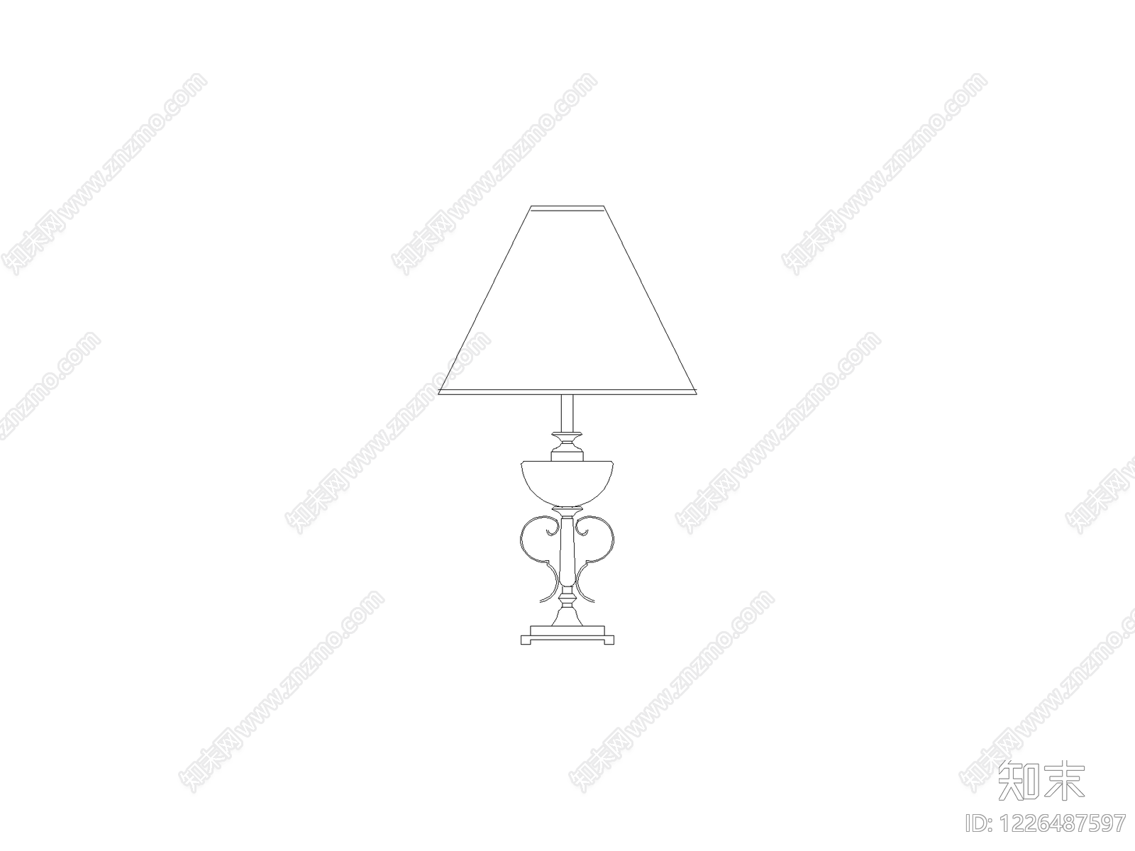 灯具图块cad施工图下载【ID:1226487597】