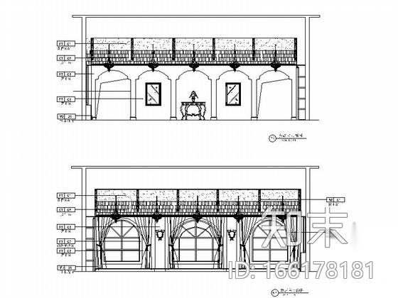 [甘肃]某度假村山庄会所室内施工图（含效果和实景）cad施工图下载【ID:166178181】