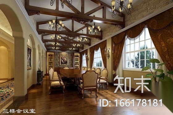 [甘肃]某度假村山庄会所室内施工图（含效果和实景）cad施工图下载【ID:166178181】