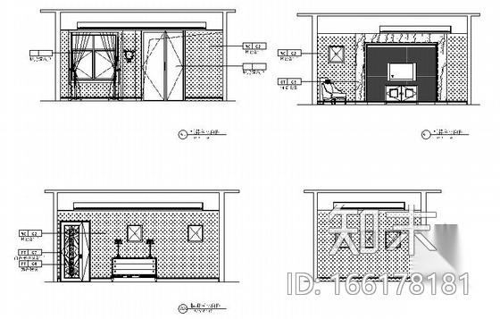 [甘肃]某度假村山庄会所室内施工图（含效果和实景）cad施工图下载【ID:166178181】
