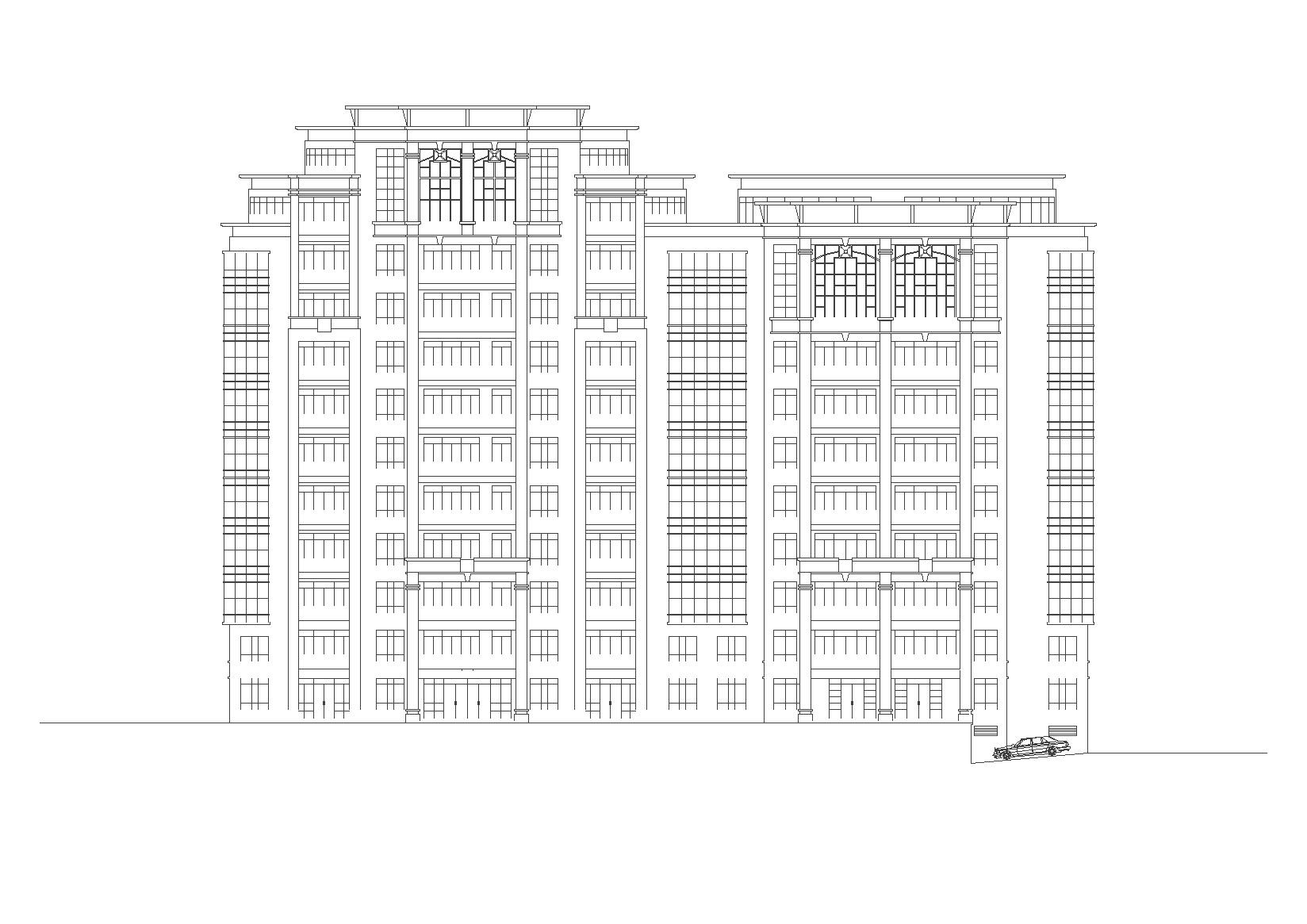 南京汉府雅苑住宅建筑建筑施工图（含多栋住宅楼）cad施工图下载【ID:168121179】