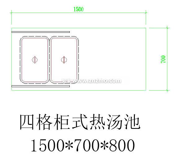 柜式热汤池cad施工图下载【ID:178769164】