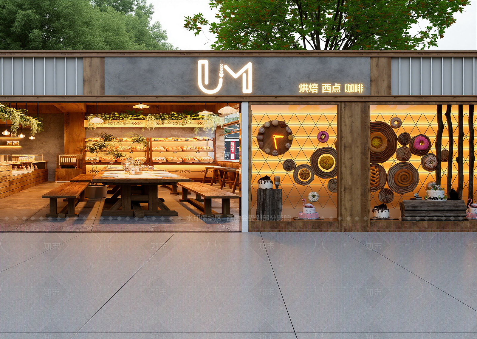 复古咖啡厅3D模型下载【ID:1214995954】