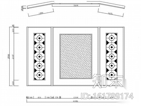 仿古中式三居室家装室内装修图（含效果）施工图下载【ID:161799174】