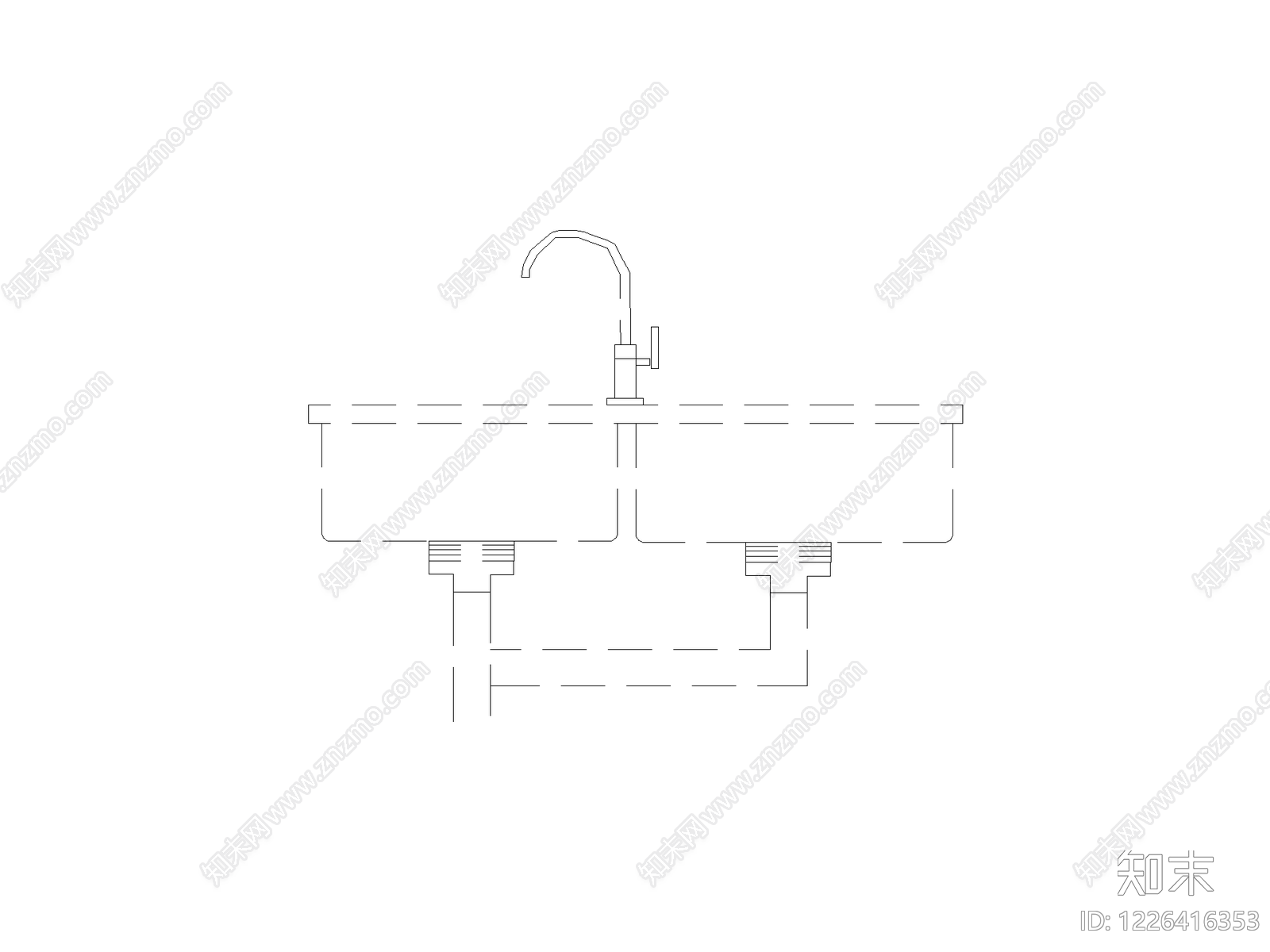 卫浴设施cad施工图下载【ID:1226416353】